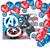 Kit Festa Capitão America Decoração Painel TNT + 25 Balões - Imagem 1