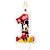 Vela 1 Ano Decoração Mickey Festa Aniversário completo - Imagem 1