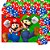 Kit festa Super Mario Decoração Painel+ 25 Balão Aniversário - Imagem 1
