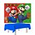Kit Feta Super Mario Decoração Painel G+ Toalha de mesa azul - Imagem 1