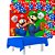 Kit Feta Super Mario Decoração Painel + Toalha azul + Balão - Imagem 1