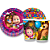 Kit Festa Masha e o Urso Decoração Copos +Pratos aniversário - Imagem 1