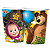 Kit Festa Masha e o Urso Decoração Copos +Pratos aniversário - Imagem 2