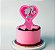 Vela Plana Decoração Barbie Rosa festa aniversário - Imagem 1