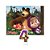 Kit Festa Masha e o Urso Decoração Aniv 4 anos painel + vela - Imagem 1
