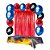 Kit festa Homem Aranha Decor Cortina Vermelha+ Balão+ Toalha - Imagem 1