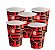 KIt Festa Flamengo Decoração aniversá 16 pçs Copos + Pratos - Imagem 4