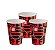 KIt Festa Flamengo Decoração aniversá 16 pçs Copos + Pratos - Imagem 3