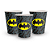 KIt Festa Batman Decoração aniversário 16pçs Copos + Pratos - Imagem 13