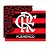 Kit festa Flamengo Decoração 25 Balões Preto + Painel TNT GG - Imagem 2