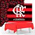 Kit festa Flamengo Toalha Vermelha PLA + Painel +Balão preto - Imagem 1