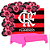 Kit festa Flamengo Toalha Rosa + Painel TNT+25 Balões Rosa - Imagem 4