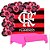 Kit festa Flamengo Toalha Rosa + Painel TNT+25 Balões Rosa - Imagem 2