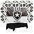 Kit Festa Botafogo Decoração Painel+ Balão + Toalha preta - Imagem 1