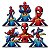 Kit festa Completo 132 pçs Decoração Homem Aranha festa - Imagem 9