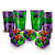 Kit Festa Decoração Hulk Aniversário 50 Forminhas +16 Copos - Imagem 2