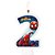 Kit festa Homem Aranha 52 pçs decoração aniversário vela 2 - Imagem 7