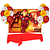 Kit Festa Homem de Ferro Deco Painel +Toalha Vermelha+ Balão - Imagem 2