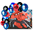 Kit festa decoração Homem Aranha  Painel mais cor + Balão - Imagem 2