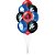 Kit Festa Homem Aranha Painel Plástico+ Balão+ Toalha Preta - Imagem 3