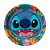 8 un Pratos Decoração Stitch Festa Aniversário 18cm - Imagem 4