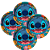 8 un Pratos Decoração Stitch Festa Aniversário 18cm - Imagem 5