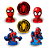 Decoração Display de mesa EVA Homem Aranha festa 6 Unidade - Imagem 1