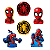 Decoração Display de mesa EVA Homem Aranha festa 6 Unidade - Imagem 4