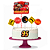 Topo de bolo Decoração Carros  kit 7 peças Festa Aniversário - Imagem 1
