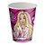 Kit festa Barbie Decoração Pratos + Copos 16pçs Aniversário - Imagem 2