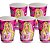 Kit festa Barbie Decoração Pratos + Copos 16pçs Aniversário - Imagem 3