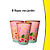8 Copos Festa Lembrancinha Festa Meu Jardim Decoração 180ml - Imagem 4