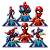 Kit Festa 133 Pçs Decoração Homem Aranha Festa 2 Anos - Imagem 4