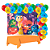 Kit festa Divertidamente Decora Painel +Toalha laranja+Balão - Imagem 1