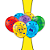 Kit festa Divertidamente Decora Painel+ Toalha Azul +Balão - Imagem 4