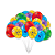 Kit festa Divertidamente Decora Painel+ Toalha Azul +Balão - Imagem 8