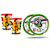 Kit festa Toy Story Decoraçao Aniversário Copos +pratos 32un - Imagem 1