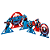 Kit festa Capitão America Decoração Painel TNT + 6 Display - Imagem 3