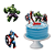 Topo de bolo 4pçs Decoração Vingadores Festa Aniversário - Imagem 5