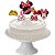 Topo de bolo 6pçs Decoração Minnie Mouse Festa Aniversário - Imagem 1