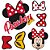 Topo de bolo 6pçs Decoração Minnie Mouse Festa Aniversário - Imagem 3