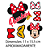 Topo de bolo 6pçs Decoração Minnie Mouse Festa Aniversário - Imagem 4