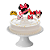 Topo de bolo 6pçs Decoração Minnie Mouse Festa Aniversário - Imagem 3