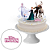 Topo de bolo 8pç Decoração Frozen Festa Aniversário mais cor - Imagem 2