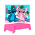 Kit festa Stitch Decoração Completa Painel TNT + Toalha Rosa - Imagem 1