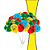 Kit festa Turma da monica Decora Painel+Toalha Amarelo+Balão - Imagem 4