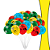 Kit festa Turma da monica Decor Painel+Toalha Vermelho+Balão - Imagem 5