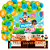 Kit festa Mundo Bita Decoração aniversário EVA + 25 Balão - Imagem 1