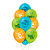 Kit festa Mundo Bita Decoração aniversário EVA + 25 Balão - Imagem 7