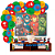 Kit festa Vingadores decoração aniversário EVA + 25 Balão - Imagem 1